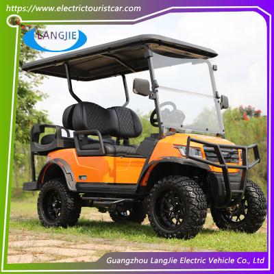 Cina 4 ruote Electric Golf Cart 4 posti 48V/5KW AC Motor Color Option Club Car per Parco di divertimenti Campo da golf in vendita