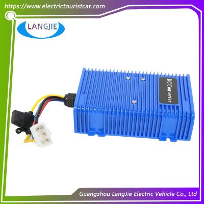 China Voltado del carrito de golf Reducción de paso 36V/48V a 12V 350W 30A Convertidor de CC con doble fuente de alimentación en venta