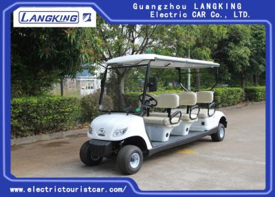 China Blue Lifted Electric Golf Carts , 6 Passenger Golf Cart 25% Climbing Ability for sale