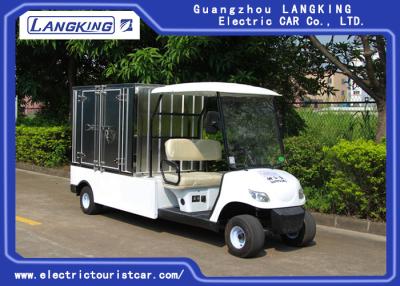 China 2 Seater Electric Utility Carts , Electric Food Cart With Customized Cargo Box for sale