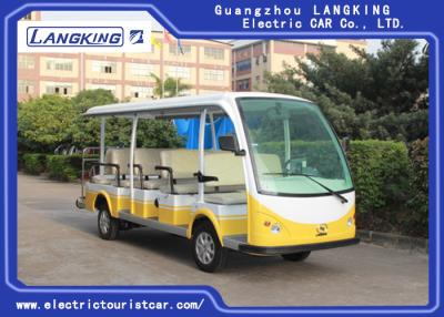 China Excursão Sightseeing elétrica do ônibus corpo inoxidável verde/branco garantia de 1 ano à venda