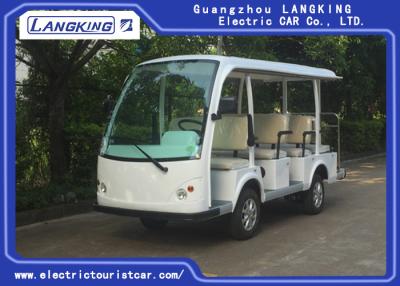 China Manier Witte 11 Persoon Elektrische Sightseeingsbus voor Hotel/Real Estate Te koop