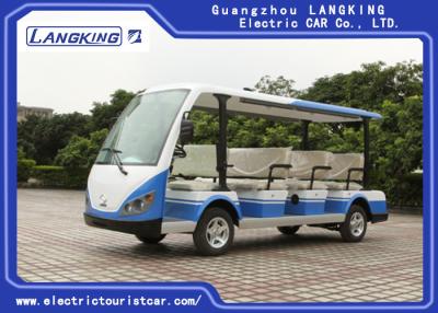 Chine 72V voiture guidée électrique bleue/blanche, autobus électrique de passager de 11 personnes à vendre