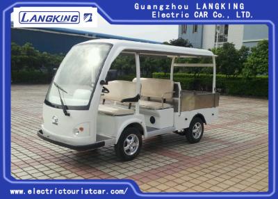 China White 4 Passenger Electric Golf Cart , Factory Electric Cargo Vehicle 70km Range for sale