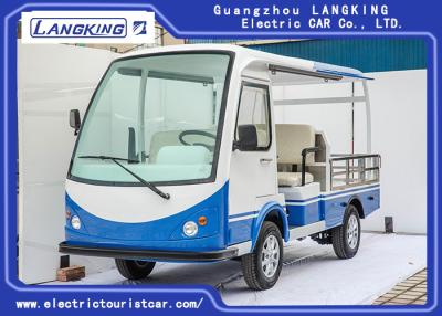 China Carros eléctricos azules/blancos del carro de golf de 4 Seater del equipaje para la fábrica de Reasor del hotel en venta