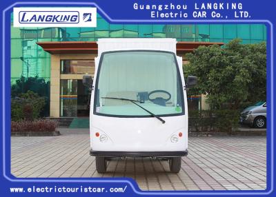 China 2 Seater-Witte Elektrische de Bagagekarren van de Vrachtkar met Grote Ladingsdoos voor Fabriek Te koop