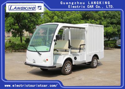 China 4 Person Electric Transportation Vehicles , Electric Delivery Cart With Closed Box for sale