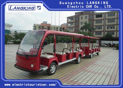 China Universiteit/School Elektrische Toeristenauto 14 Zetels de Batterij 6v*12pcs + van de 11 Zetelsaanhangwagen Te koop