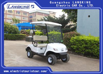 China 2 Person Mini Electric Golf Carts With Light / Motorised Golf Buggy With Cargo Box for sale