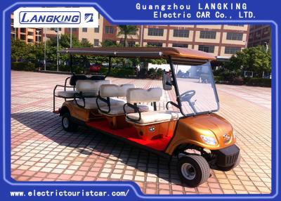 China 8 Seater 3 Rows Forward 1 Row Backward Electric Club Car With Curtis Controller For Hotel Reasort for sale