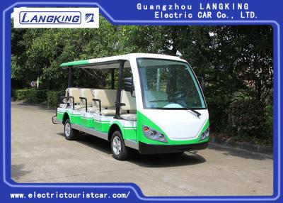 China Green / White Electric Shuttle Car / 7.5KM Motor 72V 14 Seater Electric Golf Carts For Park for sale