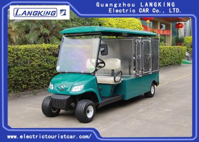 China Two Seats Electric Cargo Truck With Roof / Stainless Steel Cargo Box for sale