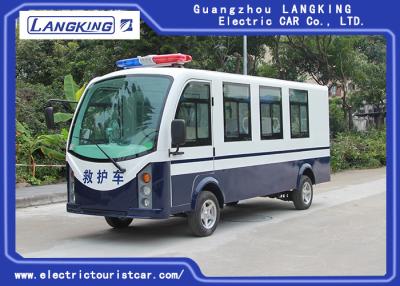 China Blue / White Color Electric Ambulance Car With Toplight For Hospital for sale