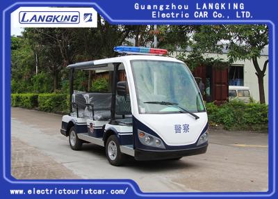 China 8 Person Black Seats Electric Tourist Car Max Speed 28km/H For Public Area Transportation With Top Light for sale