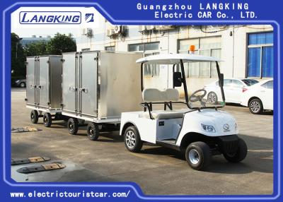 China 2 Ton Electric Golf Carts , White Color Two Seats Electric Towing Tractor for sale