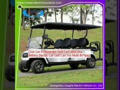 Club Car 6 Passenger Golf Cart With Dry Battery Electric Car Golf Cart For Multi 8v*6pcs