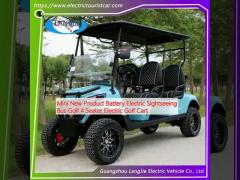 Mini New Product Battery Electric Sightseeing Bus Golf 4 Seater Electric Golf Cart