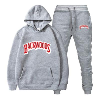 China Anti-Wrinkle Sales Low Price 90% Hot Custom Logo Fashion Long Sleeve Plus Polyester Size Simple Pullover Mens Sweatpants And Hoodies Sets for sale