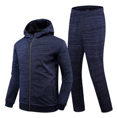 China Wholesale Fashion Anti-Wrinkle Long Sleeve Hoodies Men's Knitted Sweatshirts Custom Plain Stripe Men's Clothing Blue Hoodie Gym Oversize for sale