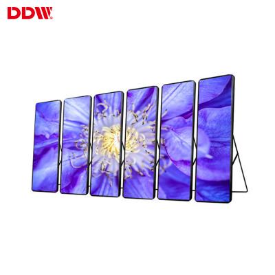 China Hd full color led digital display poster design HD new P2 P2.5 P3 P4 led poster stand screen display digital digital led poster for sale