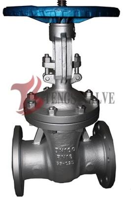 China Din Flanged Carbon Steel Gate Valve GS-C25 Metal Seat Hardfaced Half / Full Stellite for sale