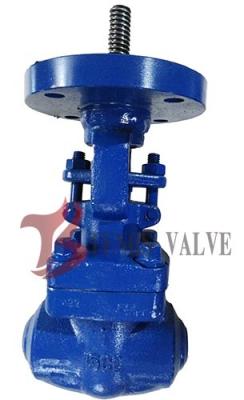 China Hardfaced Forged Alloy Steel Gate Valve BW 1500LB Bare Stem With ISO 5211 for sale