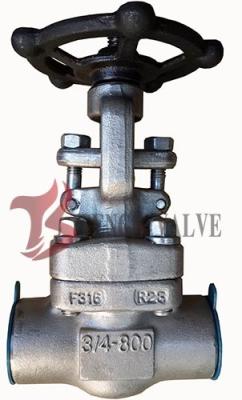 China Stainless Forged Steel Valves 800LB , A182 F316 Socket Weld Gate Valve for sale