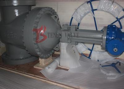 China API 24 Inch 600LB Cast Steel Gate Valve Flange Type Stellite Facing Gear Operated for sale