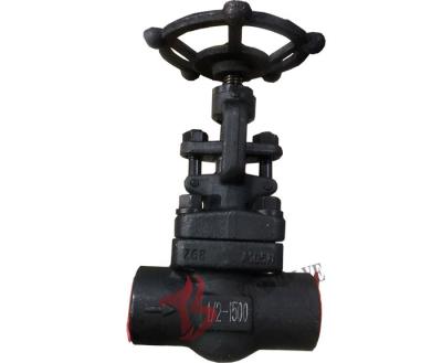 China Class 1500LB SW Ends Forged Steel Globe Valve Bolted Bonnet Carbon Steel A105N Socket Welded for sale