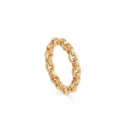 China Beautiful and Simple TRENDY Gold Ring Chain Designs for Girls for sale