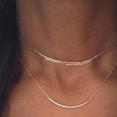 China Cute Fashion Choker Stainless Steel Necklace For Women for sale