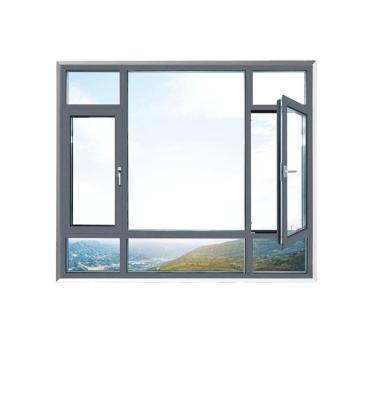 China High Quality Folding Screen Aluminum Alloy Heat Insulation Casement Window Home Soundproof Windows For Commercial Building for sale