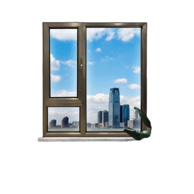 China CREDITOR VF75 Transitional High Quality Soundproof Broken Bridge WEI Modern Design Aluminum Casement Window for Home for Commercial Building for sale