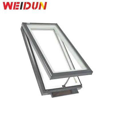 China Modern High Quality WEI CREDITOR Tilt Tower Windows Attic Roof Window Aluminum Patio Windows for sale