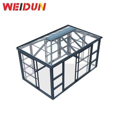 China Modern Design Fixed WEI CREDITOR Heat Insulation Soundproof Aluminum Windows For Metal Part Sun Room for sale