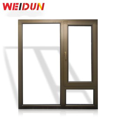 China WEI CREDITOR window modern high quality broken aluminum casement window soundproof window heat insulation window for villa for sale