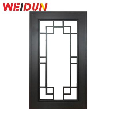 China Traditional design traditional chinese style soundproof aluminum windows for living room for commercial building for sale