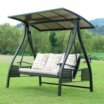 China Strong Swing Seat Outdoor Family Center Garden Custom Style Outdoor Furniture Adult Hanging Patio Swing Chair for sale