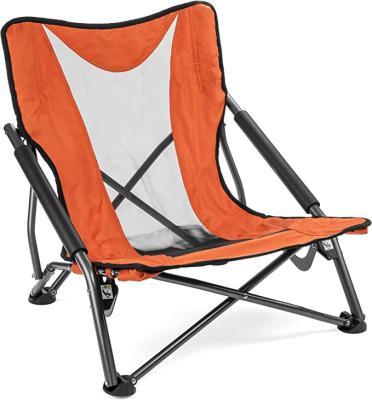 China Simple Folding Backpacking Chair Outdoor Camping Chair Compact Portable Folding Chairs with Side Pockets for sale