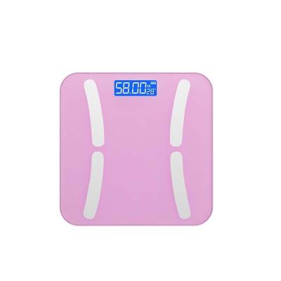 China Custom Wifi Tempered Glass Logo Body Fat Scale Smart Wireless Bathroom Scale for sale