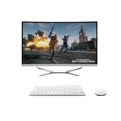 China USB Port Core i7 CPU 24 Inches Curved AIO 16G Memory Gaming Laptop All In One PC Computador for sale