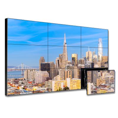 China Indoor 43inch 8mm 3x3 TV Display Wall Led Screen Splicing LCD Panel Screen Display Video Wall for sale