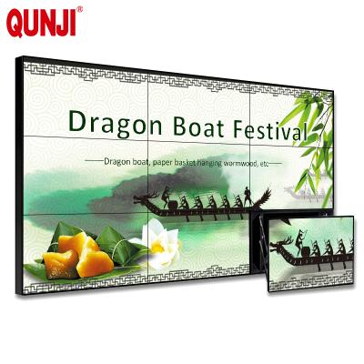 China Qunji SDK Manufacturers 65 inch 4k tv advertising screen lcd display 3x3 controller videowall display wall controller for sale