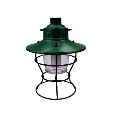 China Vintage Hanging Portable Battery Powered Warm Style Led Camping Lantern For Garden Party for sale