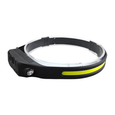 China Portable Camping 350 Lumen LED Head Sensor Rechargeable Flood Light Waterproof Headlamps for sale