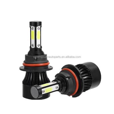 China Hot sale aluminum alloy car led headlight 4 sides 9004 X7 led headlight 6000k 10000lm led headlight bulb h4 for sale