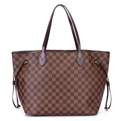 China Ebene Canvas Brown Louis Vuitton Damier Never Full MM with Genuine Leather Handle for Lady for sale