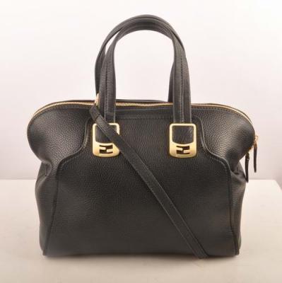 China Black Designer Imitation Handbags Replica Chameleon Fendi Bag with Light Gold Hardware for sale