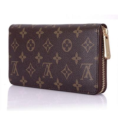 China Golden Metallic Brass Hardware Louis Vuitton Zippy Wallets Monogram Canvas for Lady M60017 for sale