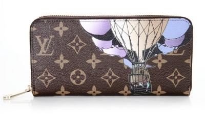 China Monogram Canvas Louis Vuitton Zippy Wallets Illustre with Golden Metallic Brass Hardware for sale